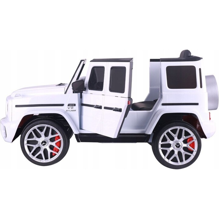 Mercedes G63 S306-1 – weißes Elektroauto