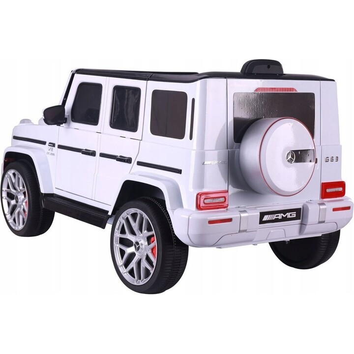 Mercedes G63 S306-1 – weißes Elektroauto