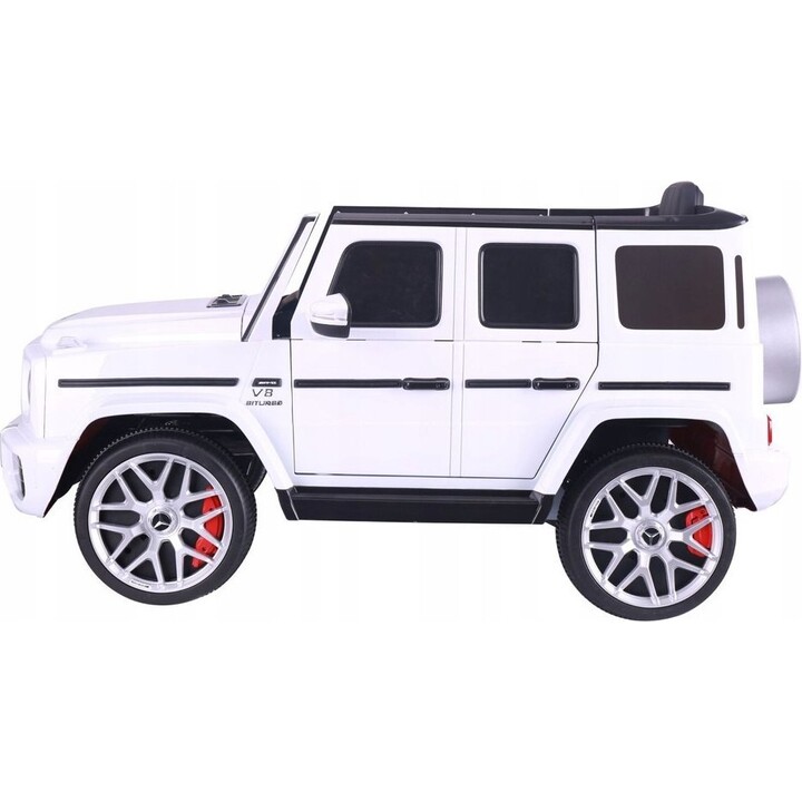 Mercedes G63 S306-1 – weißes Elektroauto
