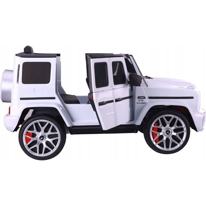 Mercedes G63 S306-1 – weißes Elektroauto
