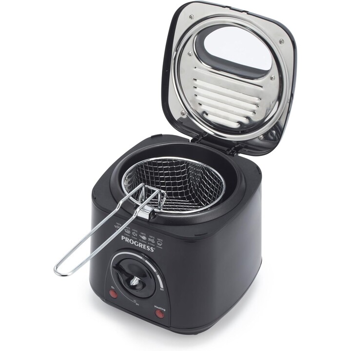 Progress EK2969PBLKVDE Compact Deep Fat Fryer