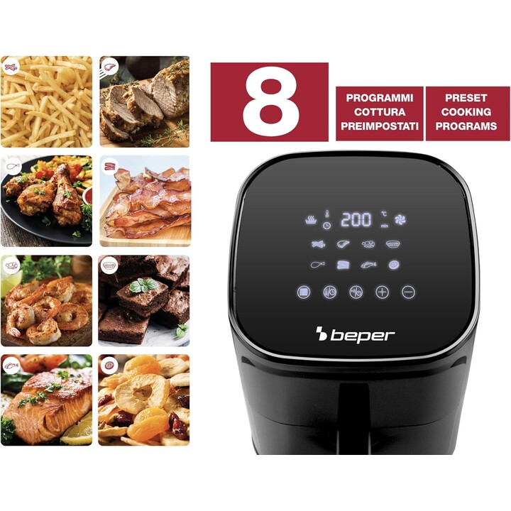 Beper P101FRI051 freidora de aire negra 5 L
