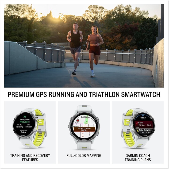 GPS Garmin Forerunner 970 Blanc