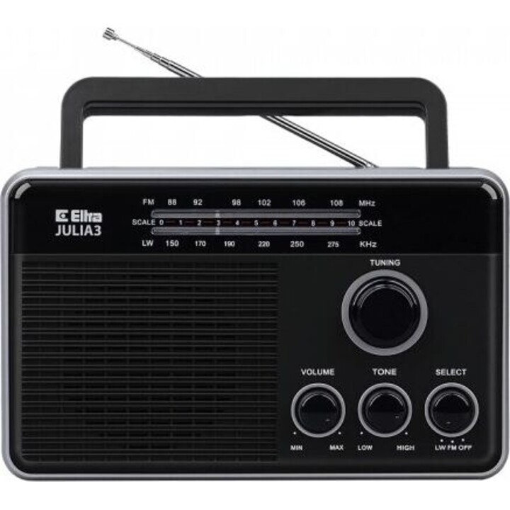 Radio Julia 3 schwarz
