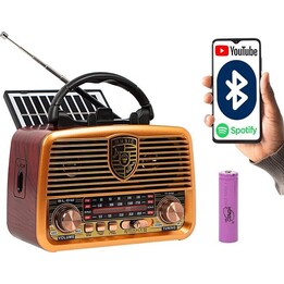 Blow RA10 radio analogique AM/FM solaire orange