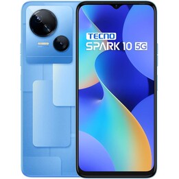 Tecno Spark 10 5G, 4 Go 64 Go, 6,6 IPS HD, 5000 mAh, bleu