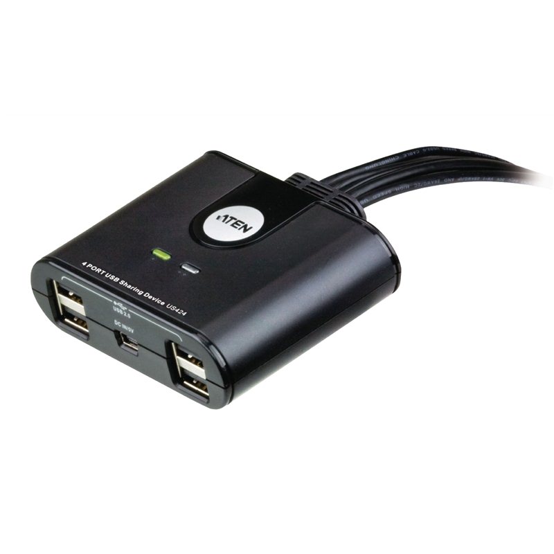 aten 2 port usb 2.0 peripheral switch | ple computers... Aten US424 4-Port USB Peripheral Sharing Device