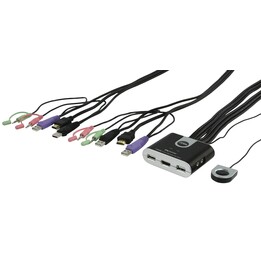 Aten CS692 Conmutador KVM Audio/Usb/Hdmi Negro