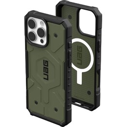 UAG Pathfinder MagSafe Protective Case for iPhone 16 Pro Compatible with MagSafe (Olive Green) [mto]