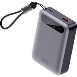Powerbank KSIX BPB20PD22G - 20000 mAh · 22,5 W · USB Type-C · Grigio