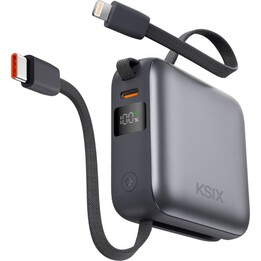 Batterie externe KSIX BPB10PD22INTG - 10 000 mAh · 22,5 W · USB Type-C · Gris
