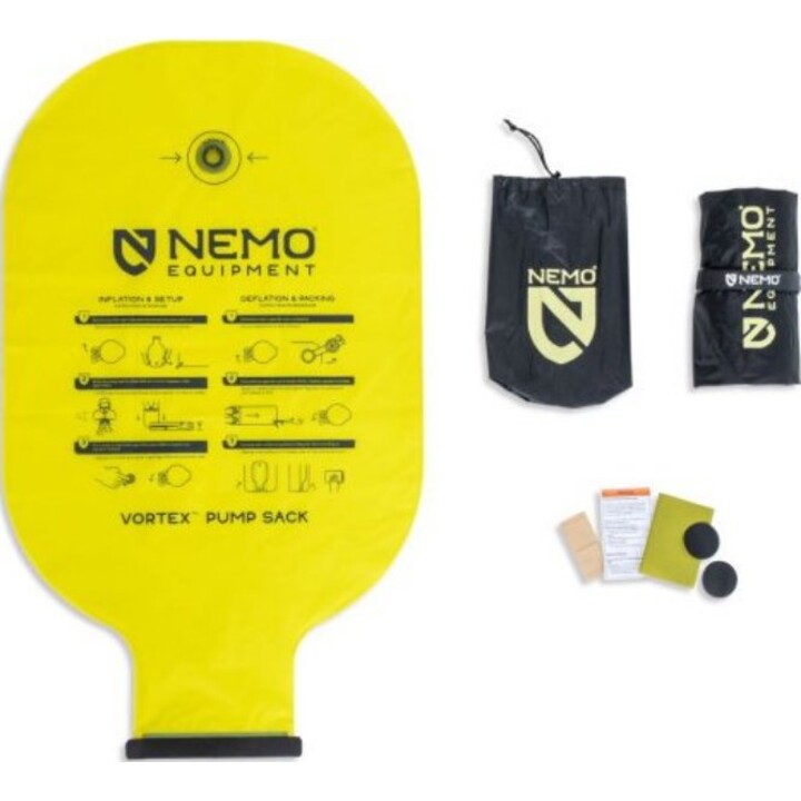 Nemo Tensor Extreme Conditions Regular Mumien-Luftmatratze, Schwarz/Birkenknospen/Zitrone