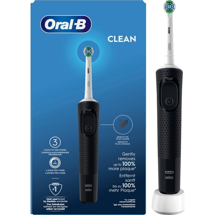 Oral-B Zahnbürste Vitality 103 Clean, aufhängbare Verpackung, schwarz