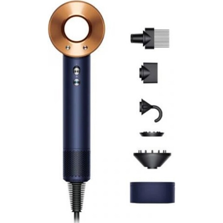 Sèche-cheveux Dyson Supersonic HD07 bleu de Prusse/cuivre
