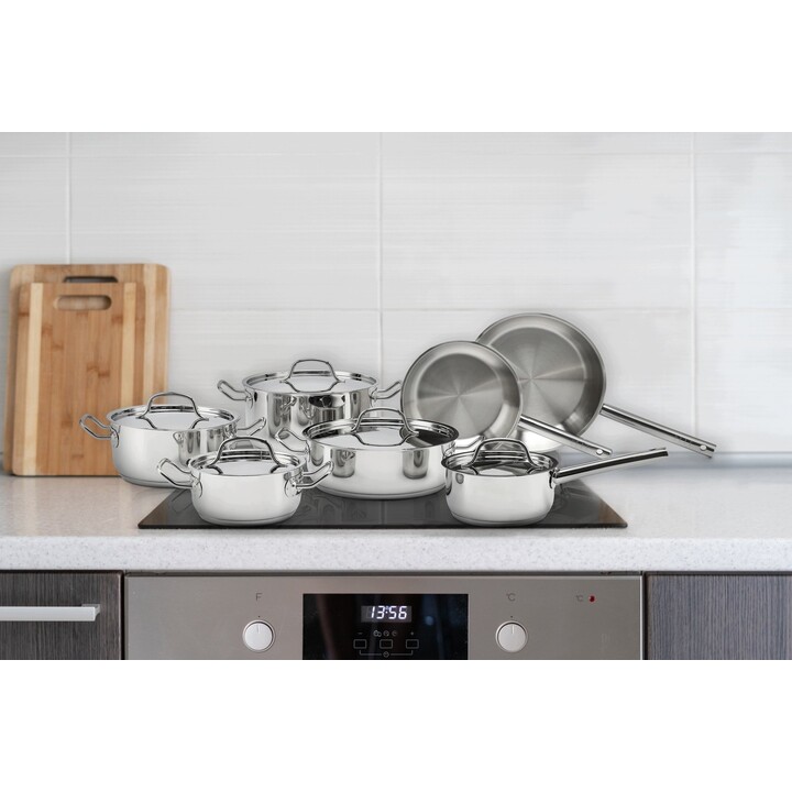 Conjunto de utensílios de cozinha em aço inoxidável de 12 peças Elle Home Eccs200412A