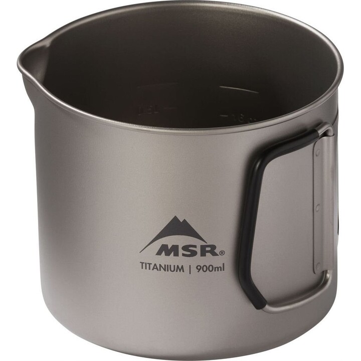 MSR Titan Kettle 900 ml chaleira de titânio cinza