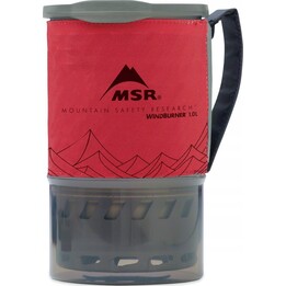 Hornillo Windburner de 1 l, rojo, de MSR