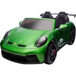 Porsche 911 GT3 - Voiture électrique pour enfants 12 V avec télécommande RC 2,4 GHz - Vert