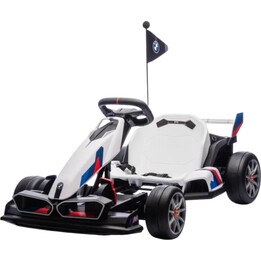 BMW Go Kart 24V Blanco -  Coche eléctrico para niños 