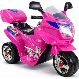 Akku-Motorrad HC8051 für Kinder Rosa LED-Lichter Geräusche