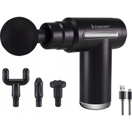 Beper P302MAS002, masajeador de percusión recargable, negro
