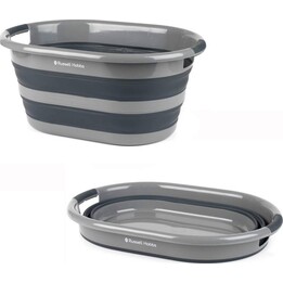 Cesta de la ropa plegable Russell Hobbs LA053879GRYF1EU7 de 27 litros