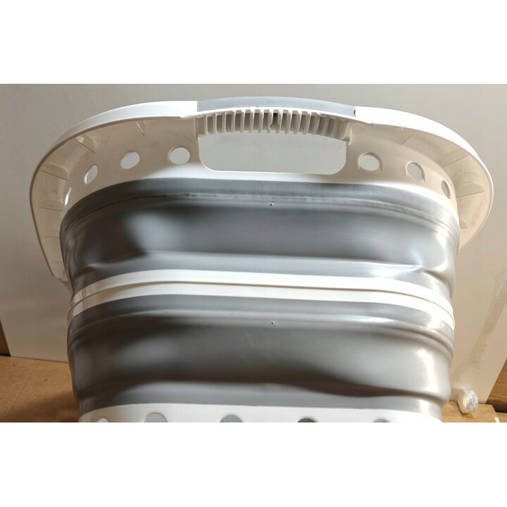 Cesto portabiancheria pieghevole Beldray LA072979Pgryfeu7 da 37 litri, bianco/grigio