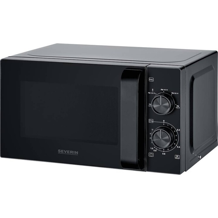 Micro-ondas Severin MW 7790 de 20 litros e 700 W, com 5 níveis de potência e função de descongelação