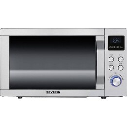 Horno microondas Severin MW 7774 de acero inoxidable (cepillado), color plateado, 900 W, con función de grill