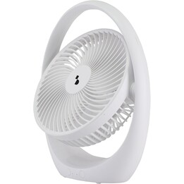 BEPER P206VEN425 Wiederaufladbarer Tischventilator mit LED-Beleuchtung, tragbarer Ventilator mit 3 Geschwindigkeitsstufen, Nacht