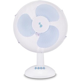 Ventilatore da tavolo beper P206VEN231, 35 W, 3 pale, griglia in acciaio Ø 30 cm, 3 velocità, inclinazione regolabile, oscillazi