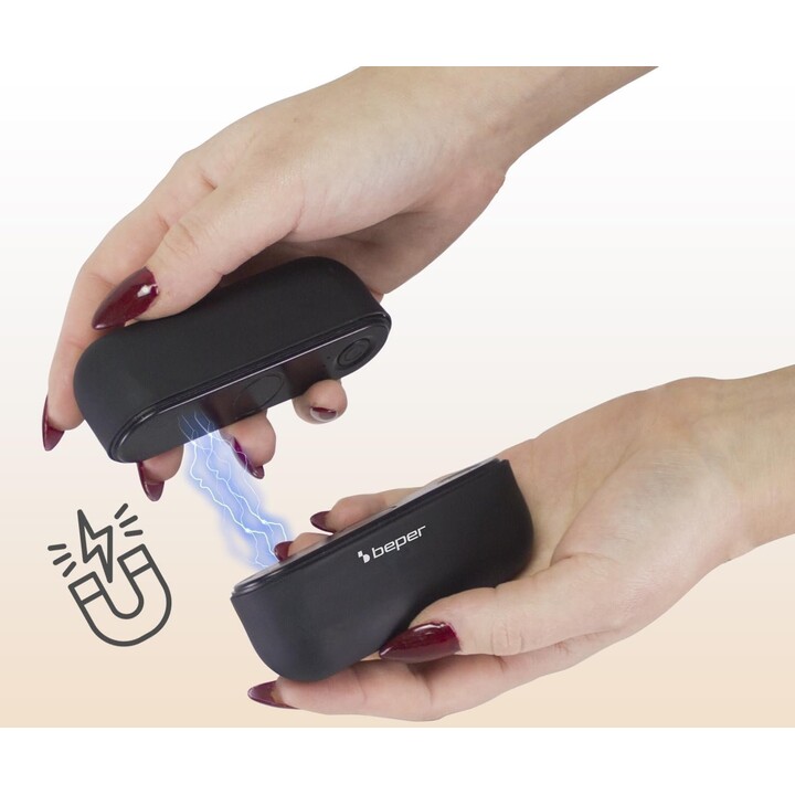 Calentador de manos magnético recargable BEPER P203TFO050, calentador de manos portátil con 3 niveles de calor