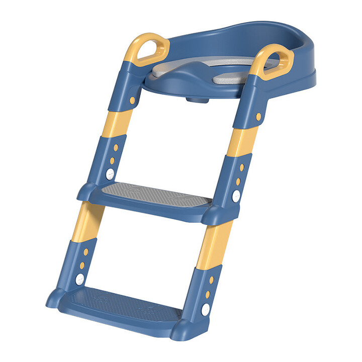 ExtraLink Kids Reductor de inodoro con escalón para aprendizaje WC para niños escalera para tablero de inodoro azul