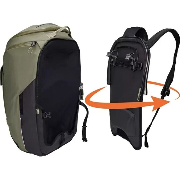 Thule 5092 Paramount Hybrid 26-liter pannier, soft green color