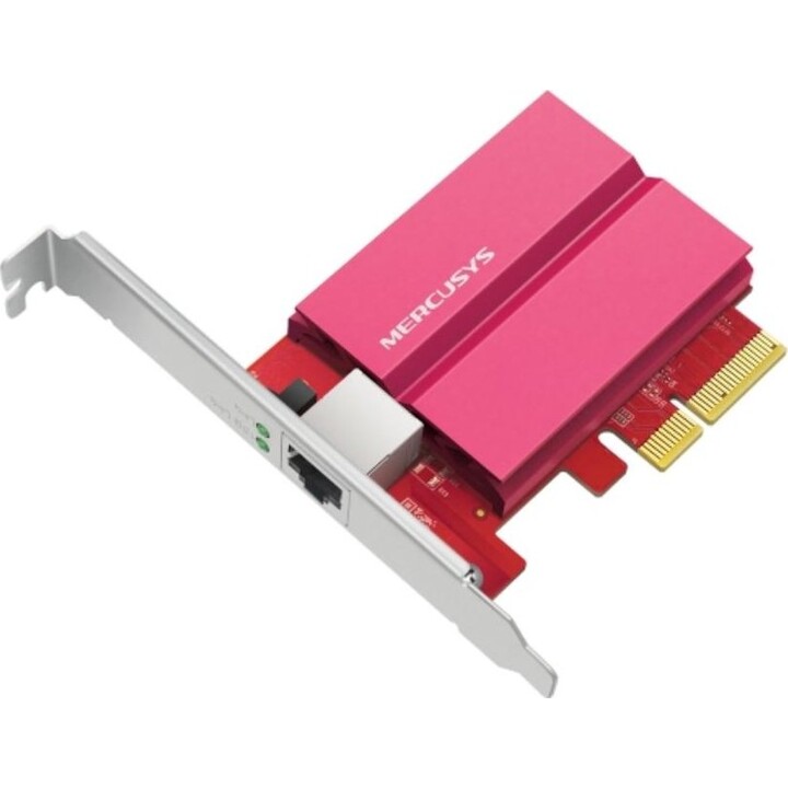Mercusys MA510E 10G Indoor PCIe Netzwerkkarte, 1x10G RJ45 Multi-Speed Express 3.0 x4 WOL Low Profile