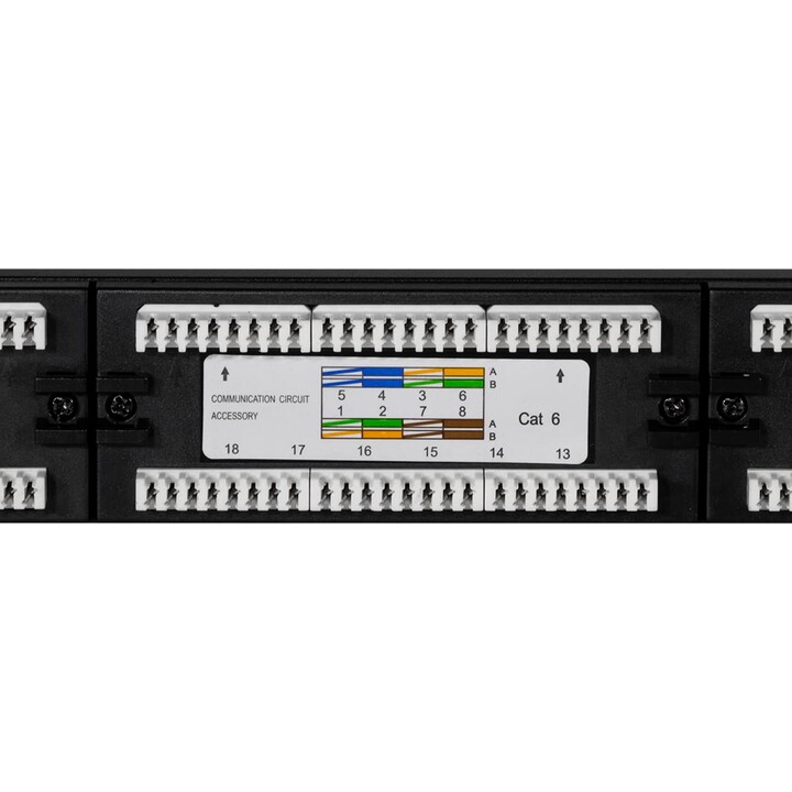 LogiLink NP0004 CAT6 24-port patch panel black