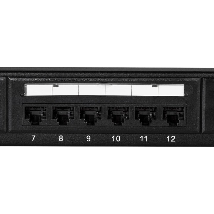 LogiLink NP0004 CAT6 24-port patch panel black