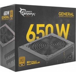 Fonte de alimentação White Shark GPSU-G650M General 650W 80+ GOLD totalmente modular