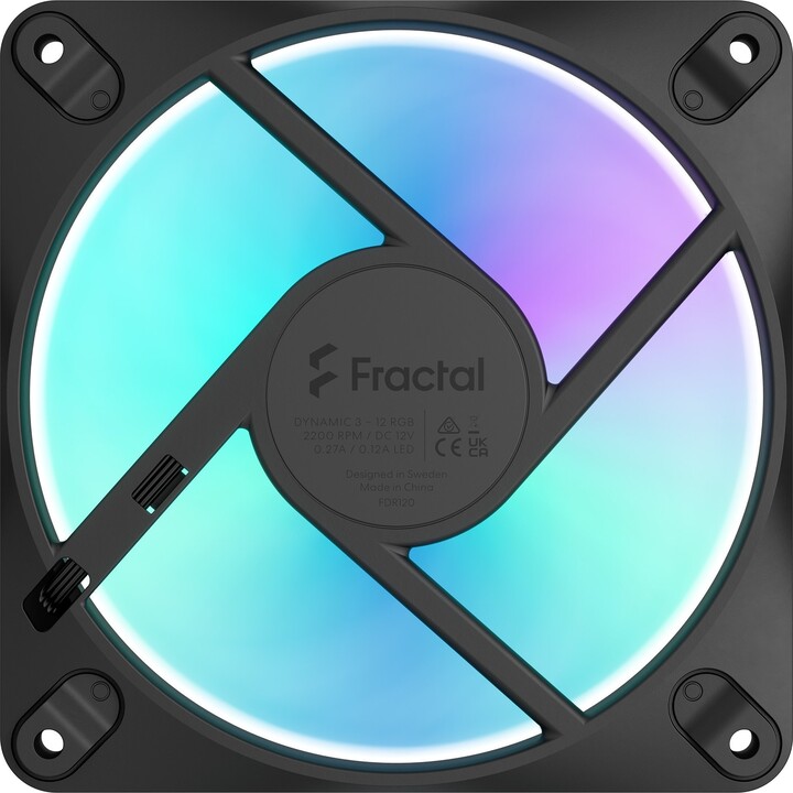 Fractal Design Dynamic 3 RGB 120 mm Noir