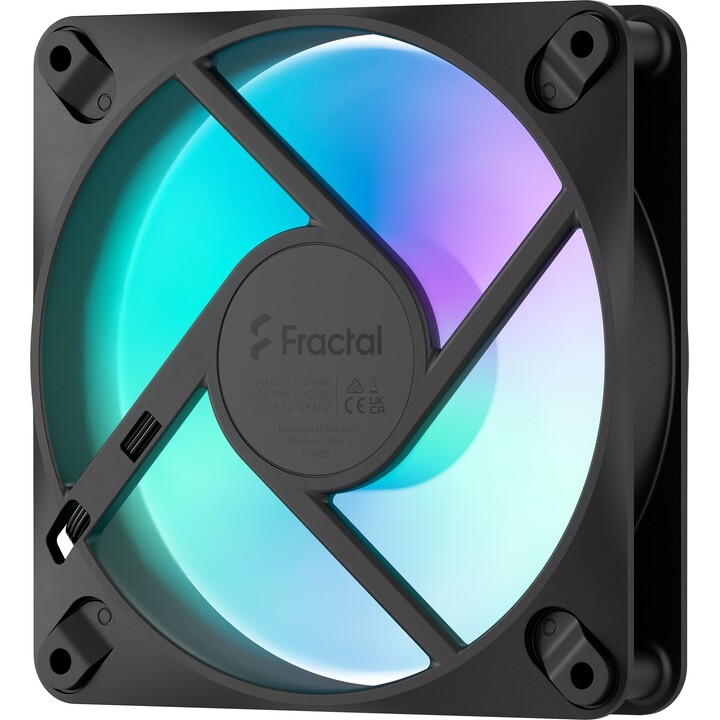 Fractal Design Dynamic 3 RGB 120mm Black