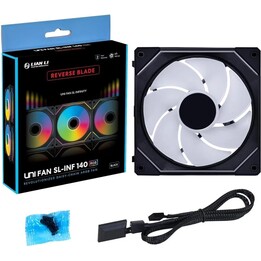 Ventilador para carcasa de 140 mm/G99.14RSLIN1B.00 de Lian Li