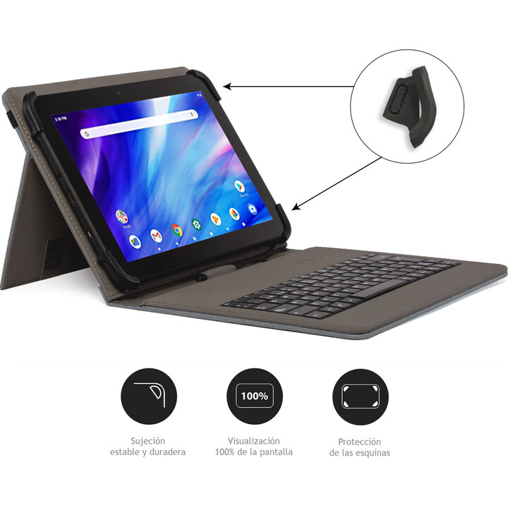 Nilox basic 10.1" tablet case + gray usb keyboard