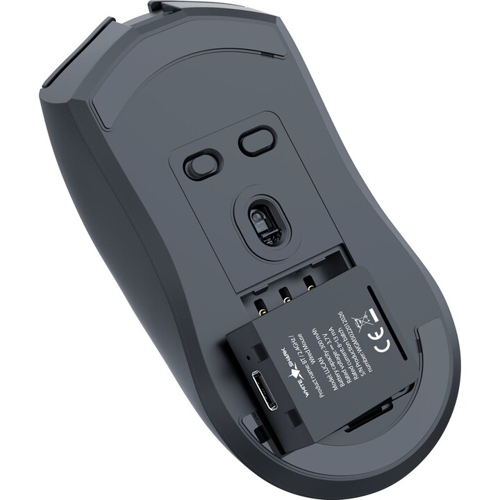 Mouse da gioco wireless White Shark LUCAN-B WGM-5022 da 12000 DPI, bianco