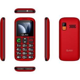 Téléphone portable 4G Qubo P-186RD pour seniors / Rouge