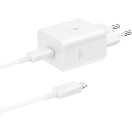 Chargeur Samsung 220 V 5 A 45 W USB-C, câble de 1,8 mètre, blanc T4511XW, blister