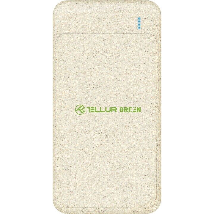 Tellur PD103 Green Power Bank 10000mAh, 2xQC3.0 + PD 18W creme