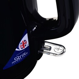 Bollitore elettrico Concept RK2381 da 1,7 L, 2200 W, nero.