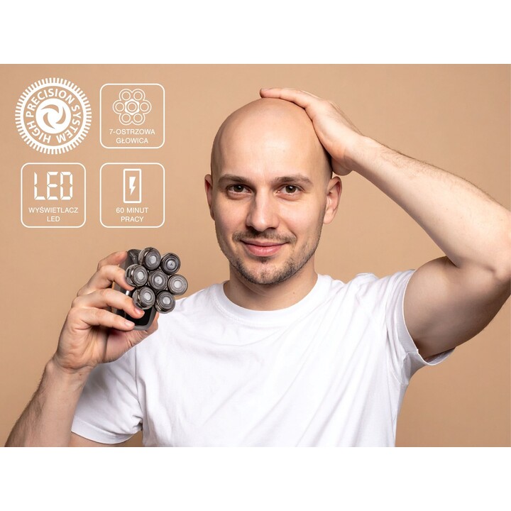 Rasoir électrique visage et tête 5 en 1 ELDOM G61