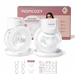 Momcozy S12 PRO+ Doppelte elektrische Milchpumpe Weiß
