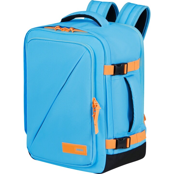 American Tourister Take2Cabin S/M Travel Backpack - Blueberry Fizz/Papaya Pop